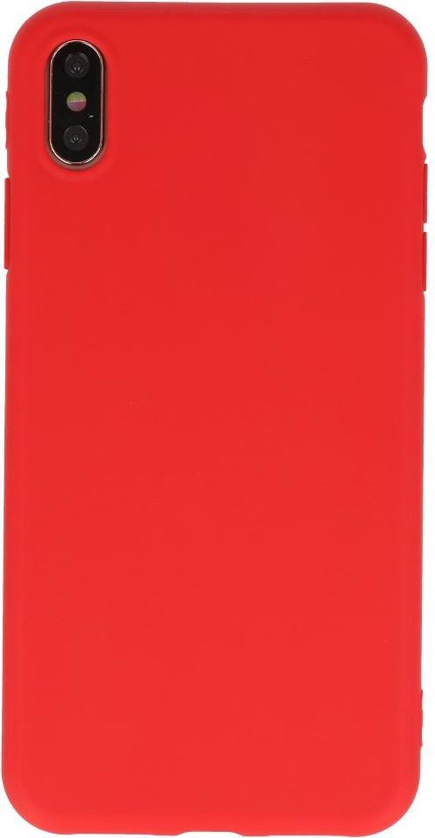 Bestcases Telefoonhoesje Backcover iPhone Xs Max - Rood