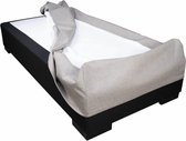 Slaaploods.nl Boxspring Hoes - 90 x 210 cm - Hoogte 30 cm - Antraciet I96