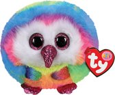 TY Puffies Peluche chouette Twiggy 8 cm