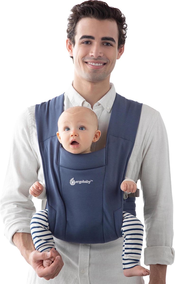 Ergobaby - Embrace - Draagzak Baby - Soft Blue - ergonomisch vanaf geboorte – foto 5