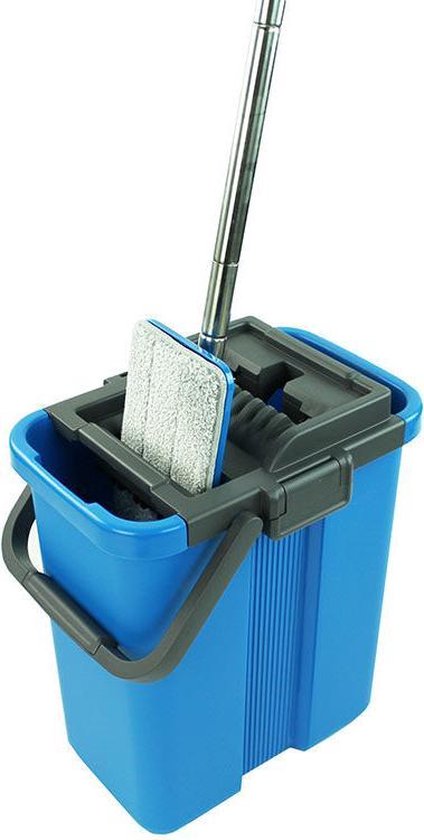 Handy Mop - Système de nettoyage - Raclette de sol - Système d'essorage