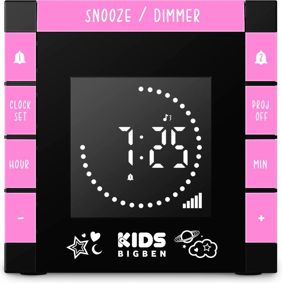 Bigben Radio Alarm Clock RR70 - Unicorn III [w. Projector