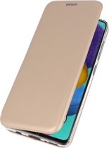 Bestcases Hoesje Slim Folio Telefoonhoesje Samsung Galaxy A01 - Goud
