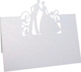 10 -Plaats- trouwkaartjes- Off-Wit-Tafelkaartjes- Tafelschikking