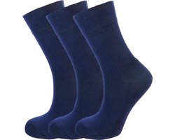 Bamboe sokken - 3 paar - donker blauw - Navy - maat 37-40