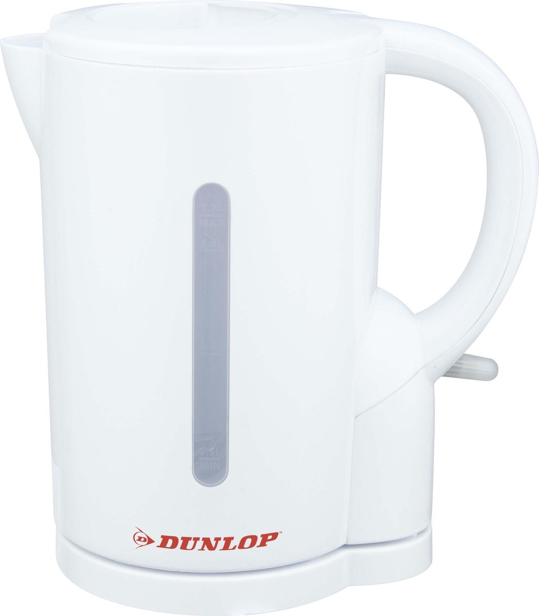 Dunlop waterkoker - wit - 1,7 l - 2200 W - snoerloos - waterpeil-indicator