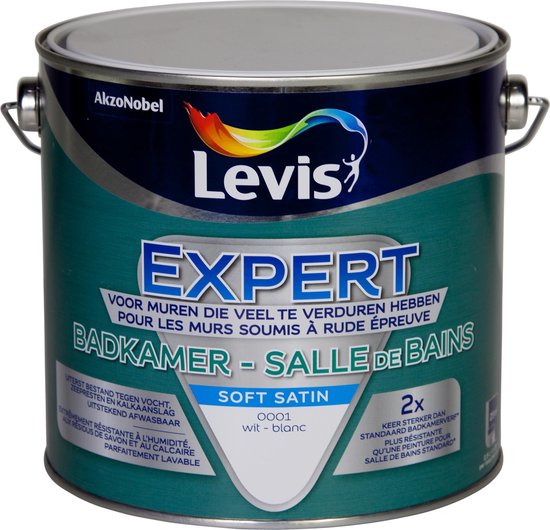 Levis expert - badkamer - soft satin - wit - 2. 5l