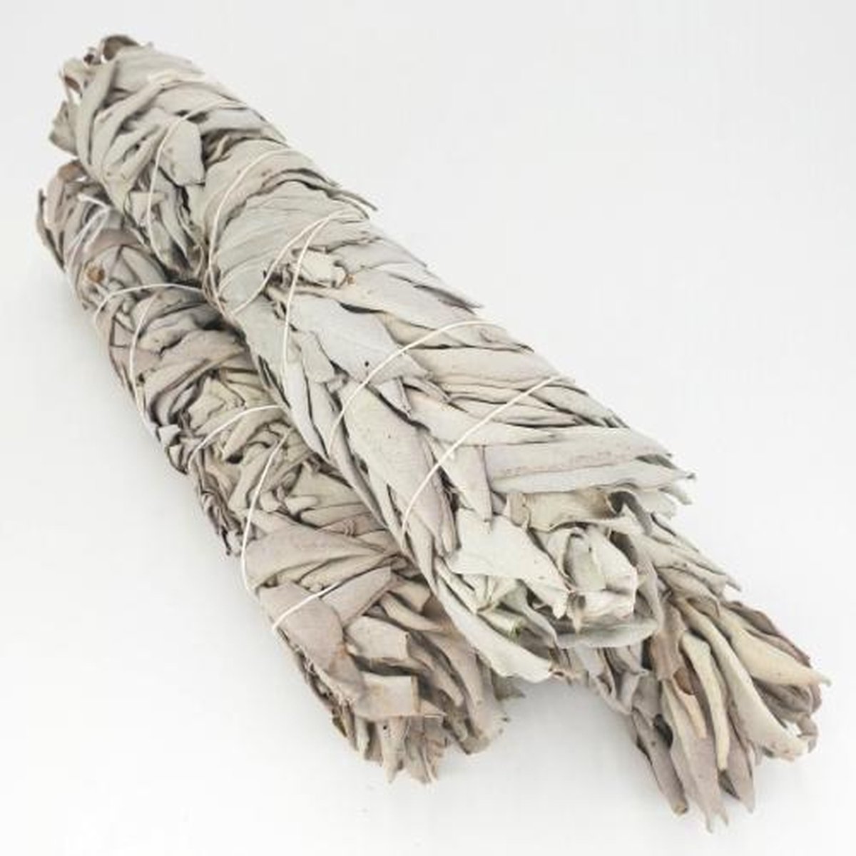 Witte Salie - white sage - smudge stick XL - 1 stuk - 23 cm - meditatie - yoga - huis reiniging - zuivering - FineGoods
