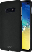 Azuri flexible cover met zand textuur - zwart - voor Samsung Galaxy S10 E