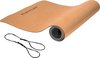 Tunturi Yoga Mat - Yoga Mat Kurk - TPE - 183cm - Anti-Slip - Incl. gratis fitness app