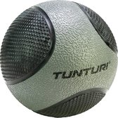 Tunturi Medicine Ball - Medicijnbal -5kg - Grijs/Zwart - Rubber - Incl. gratis fitness app