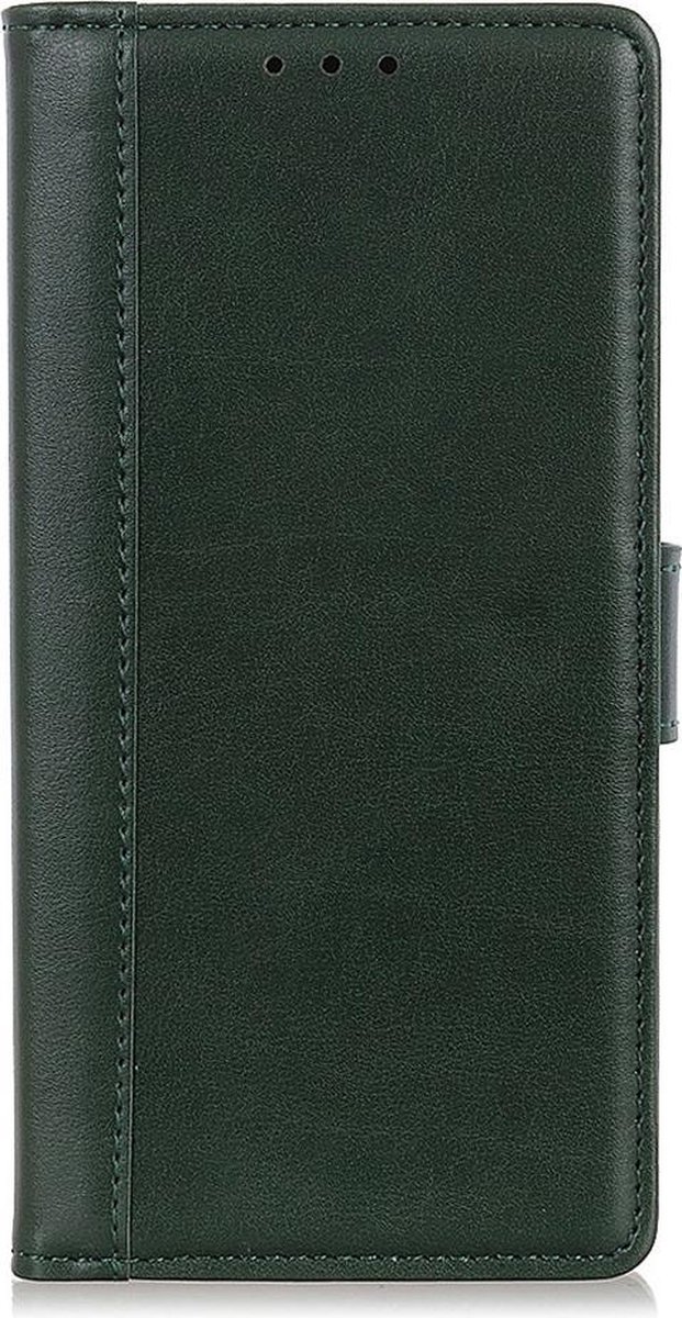 Shop4 - Xiaomi Mi Note 10 Lite Hoesje - Wallet Case Grain Groen