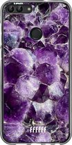 Huawei P Smart (2018) Hoesje Transparant TPU Case - Purple Geode #ffffff