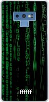 Samsung Galaxy Note 9 Hoesje Transparant TPU Case - Hacking The Matrix #ffffff