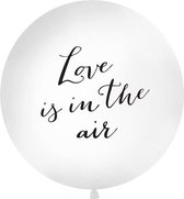 Megaballon Love is in the Air wit/zwart