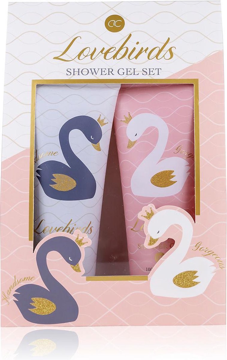 Goedkoopste Romantisch Cadeauset vrouw - Romantisch bad cadeau - Love Birds - Rose & Musk - Geschenk pakket voor haar, mama, vriendin, moeder