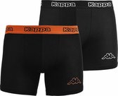 Kappa - Boxer 2 Pack - Zwart - Heren - maat  S