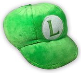 Pluche Mario Bros Luigi Hoedje Knuffel 18 cm - Nintendo Luigi Cap / Hat /  Pet ( LET OP DEZE KUN JE NIET DRAGEN )
