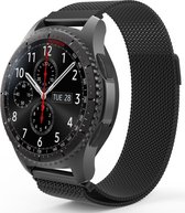 Milanees Smartwatch bandje - Geschikt voor  Samsung Galaxy Watch Milanese band 46mm - zwart - Horlogeband / Polsband / Armband