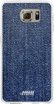 Samsung Galaxy S6 Hoesje Transparant TPU Case - Denim #ffffff