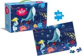 Puzzel kind 3 jaar - Puzzel Onderwaterwereld | Puzzelen voor kinderen – Leerzame Puzzels | Kinderpuzzels 3 jaar |  Puzzel 100 stukjes – Onderwater wereld – 50x40 cm