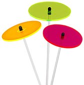 Cazador Del Sol Zonnebloem mini zonnevanger - set v. 3 - Ø8x25cm - Rood, groen, geel