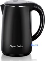 Taylor Swoden 30RFH - Elektrische Waterkoker - 1.7Liter - Cool Touch - 2200W - RVS Binnenkant - Zwart