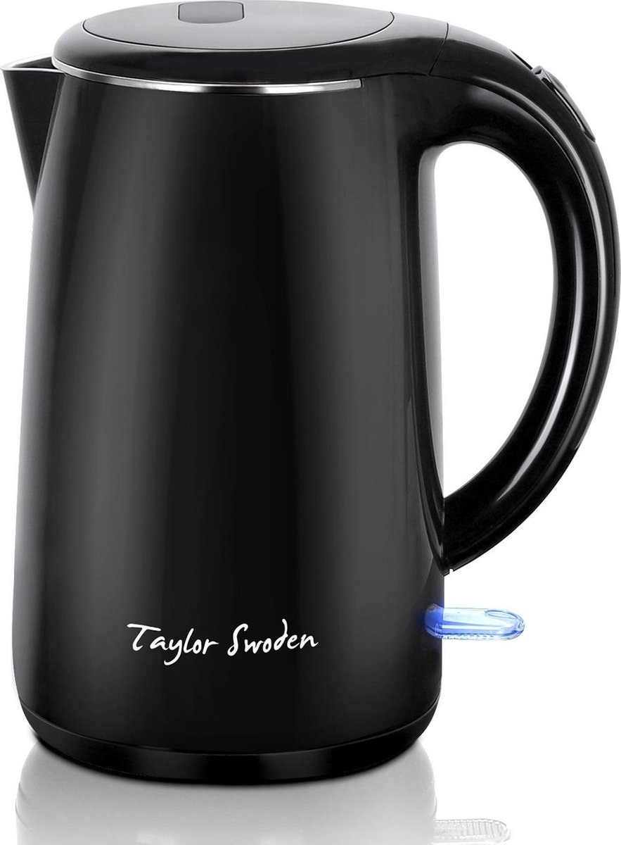 Taylor Swoden 30RFH - Elektrische Waterkoker - 1.7Liter - Cool Touch - 2200W - RVS Binnenkant - Zwart - Taylor Swoden