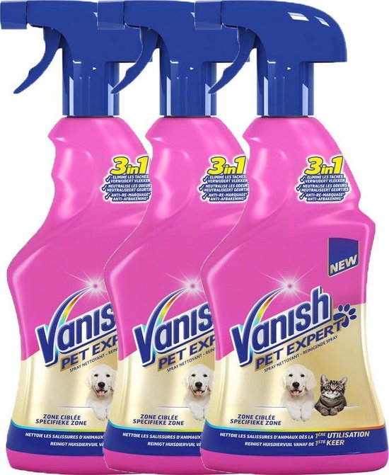 Vanish Pet Expert Spray 3 x 600 ml Voordeelverpakking