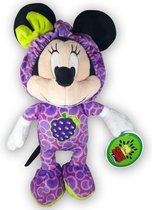 Pluche Disney Minnie Mouse & Friends Fruit Paars Knuffel 30 cm | Mickey Minnie Mouse knuffel pop Disney Speelgoed - Mini Mouse & Micky Mouse