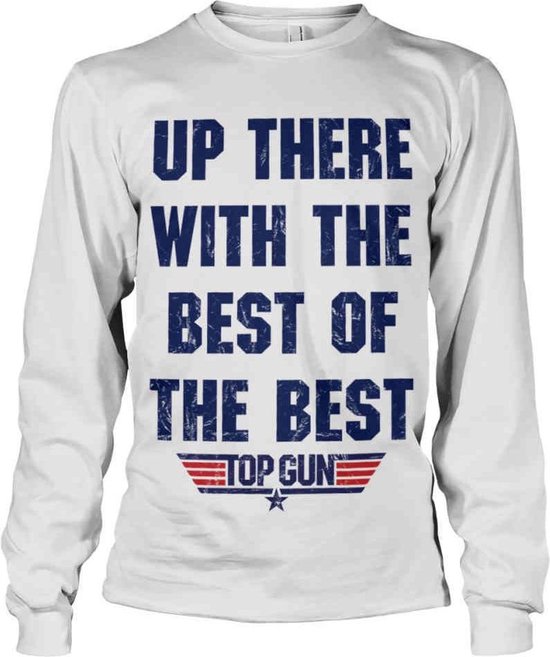 Top Gun Longsleeve shirt -XL- Up There With The Best Of The Best Wit
