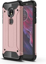 Magic Armor TPU + PC combinatiehoes voor MOTO E5 (roségoud)