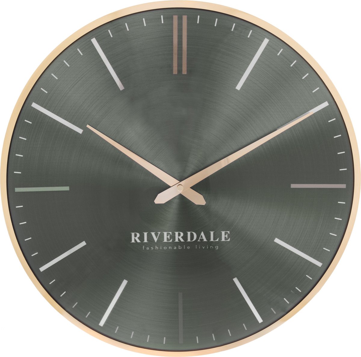 Klok Riverdale Milena - Wandklok - 40cm - green - groen