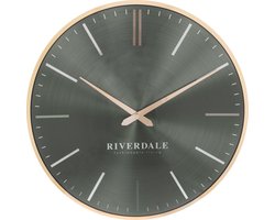 Klok Riverdale Milena - Wandklok - 40cm - green - groen
