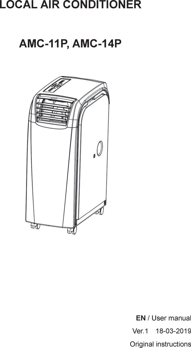 Afbeelding 2 van SINCLAIR MOBIELE AIRCO  AMC-11P  - 11000 BTU