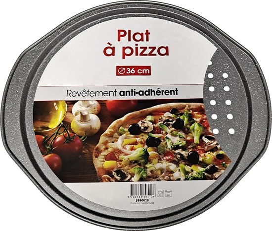 tweedehands Gevlekt Uitdaging Pizza bakplaat Ø 36 cm | bol.com