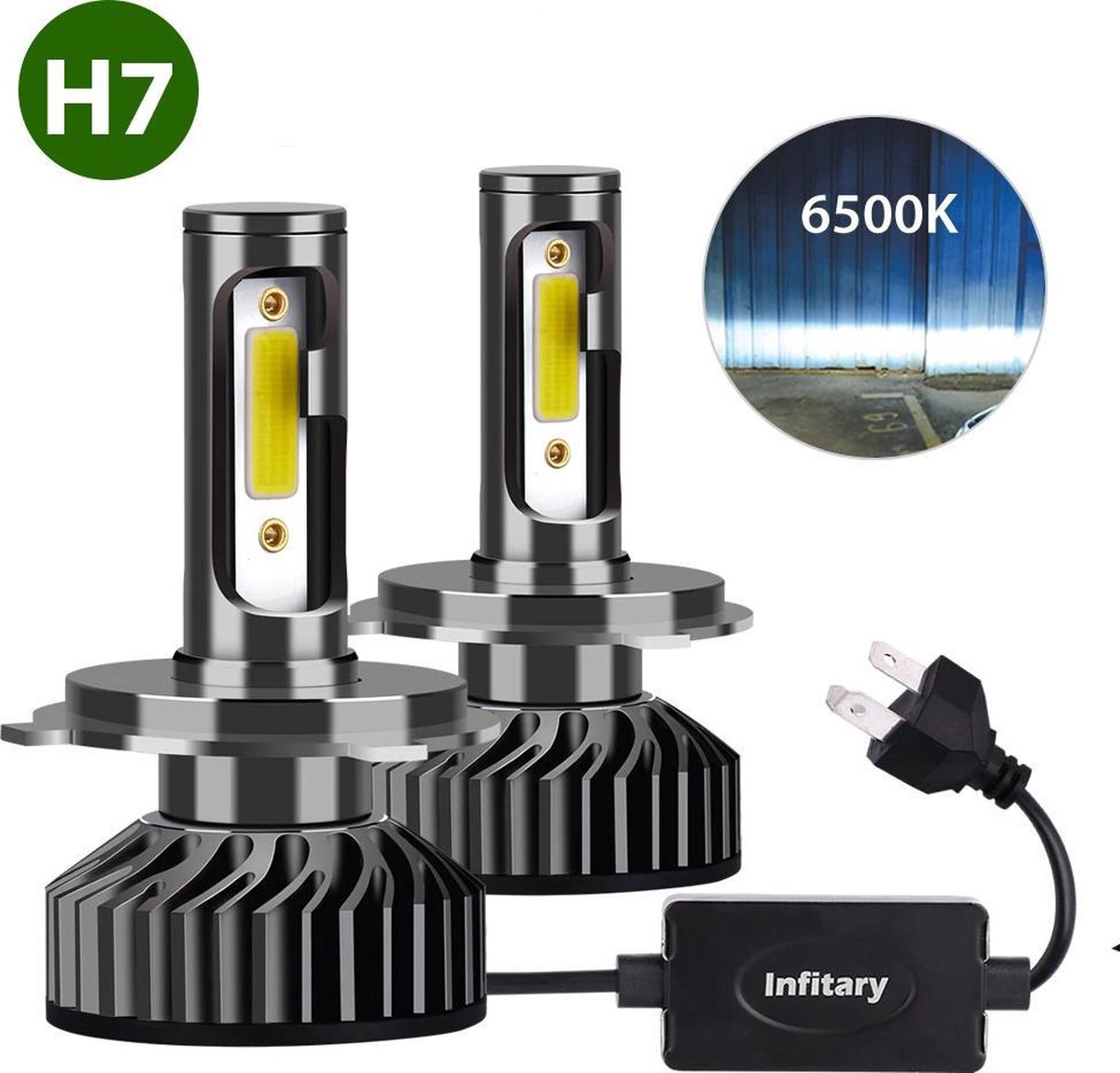 H7 LED Lamp Auto/Motor/Scooter (Set 2 stuks) CANbus