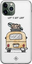 iPhone 11 Pro Max hoesje siliconen - Let's get lost | Apple iPhone 11 Pro Max case | TPU backcover transparant