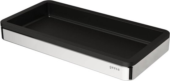 Geesa Frame avec insert noir 21x10.8x2.5 cm Chrome