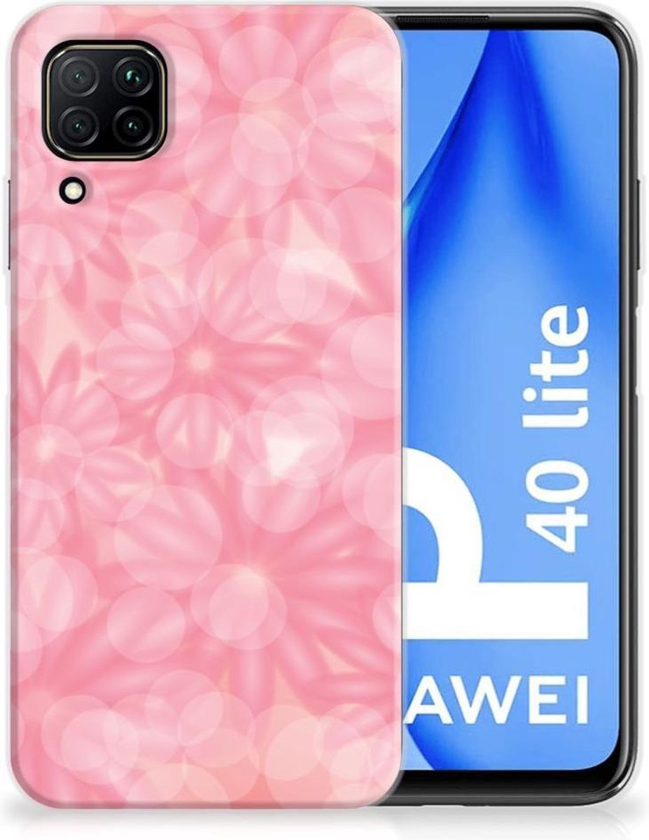 Back Cover voor Huawei P40 Lite TPU Case Spring Flowers