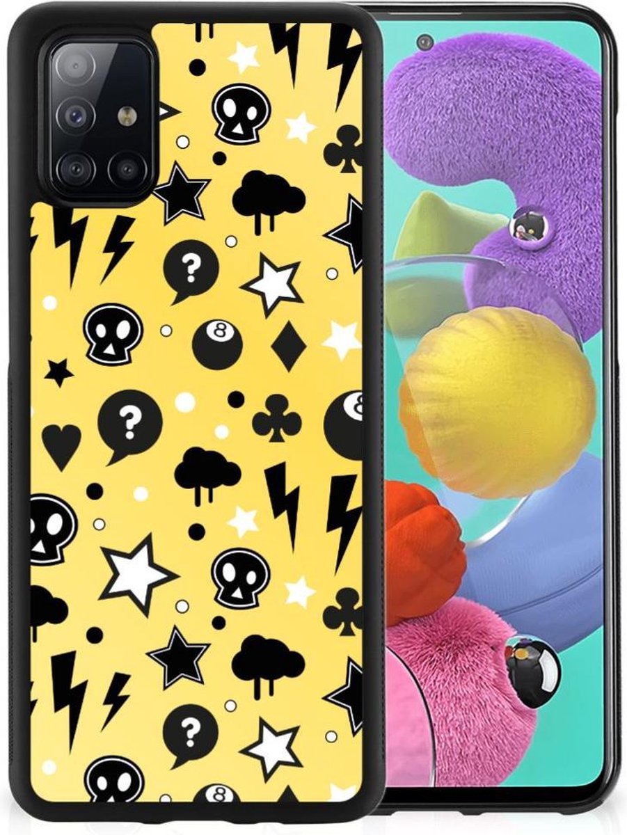 Mobiel Case Samsung Galaxy A51 Punk Geel