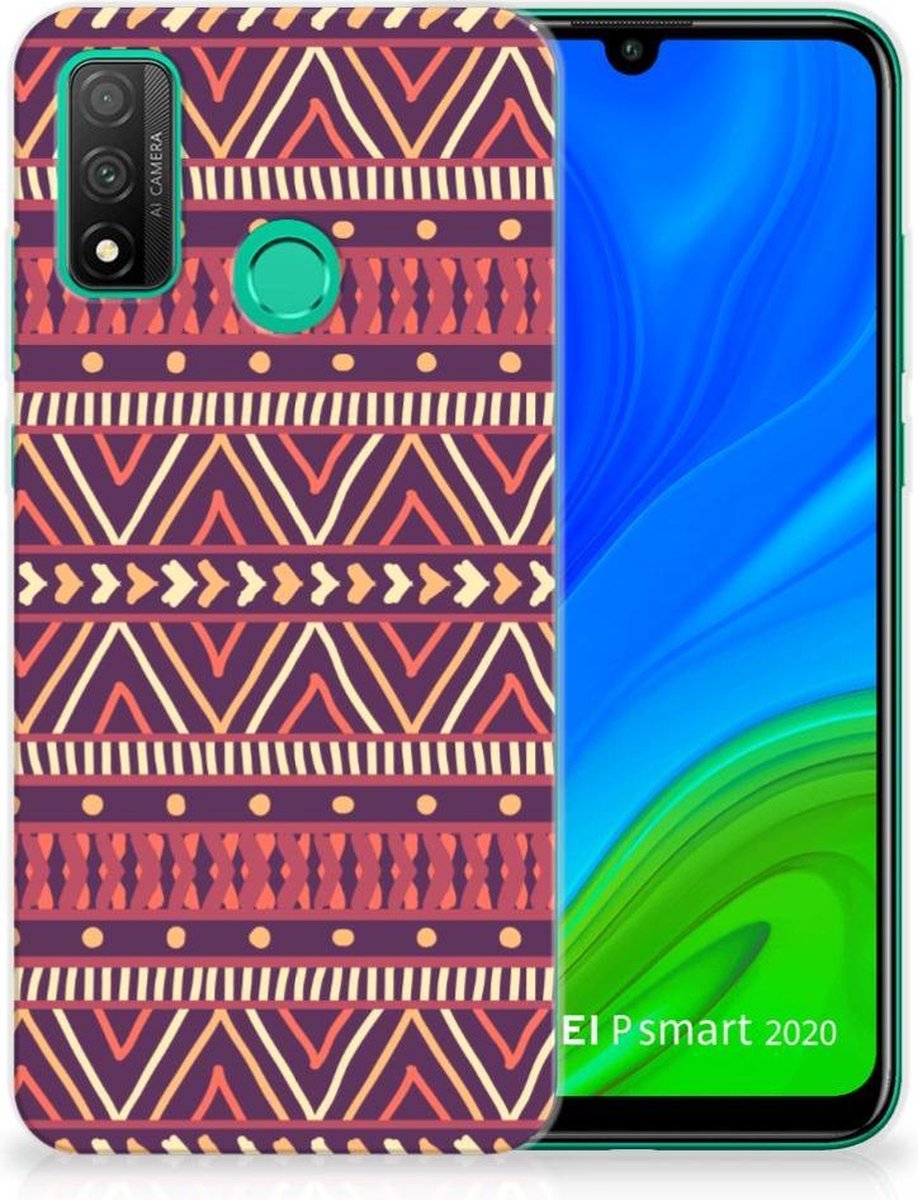 Huawei P Smart 2020 TPU bumper Aztec Paars