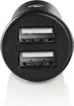 Nedis Autolader | 2x 2.4 A | Outputs: 2 | Poorttype: 2x USB-A |  | 24 W | Enkele voltage selectie