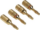 Hama Adapter voor Audiokabels - Bananen Plug - Set van 4