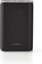 Nedis Powerbank met 2 USB-A poorten (max. 3,1A) - 7.500 mAh / zwart
