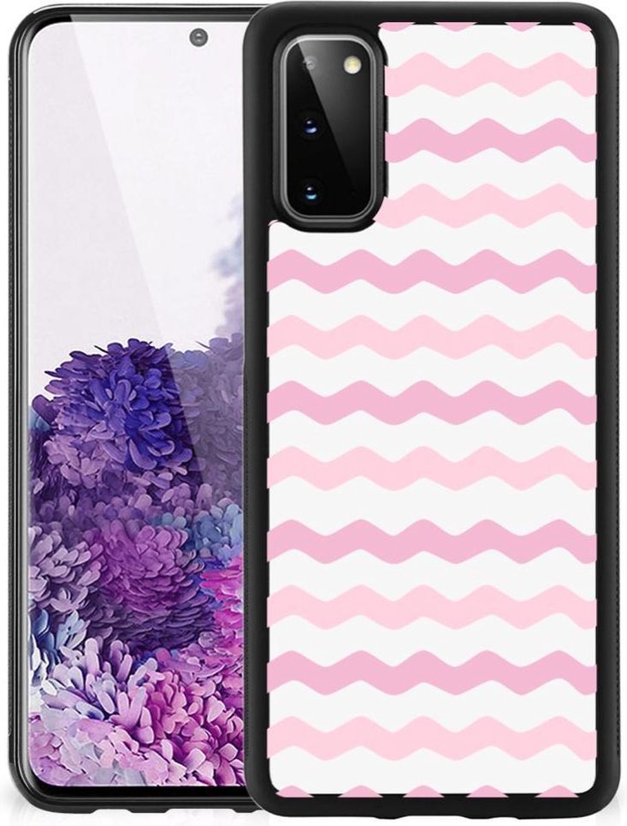 Samsung Galaxy S20 Bumper Case Waves Roze