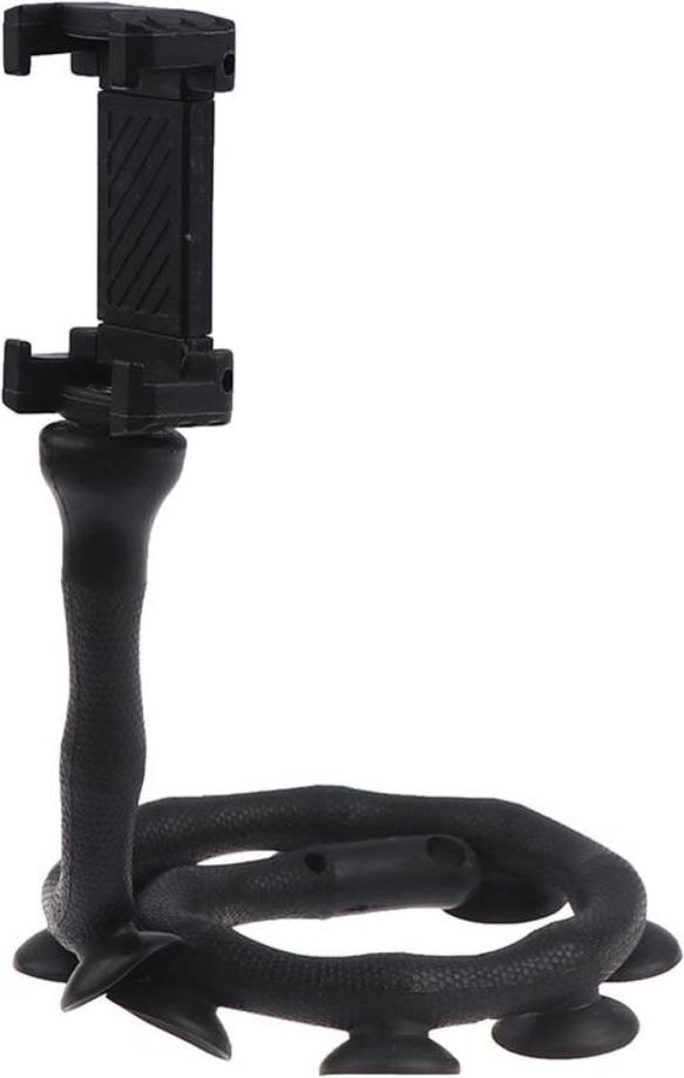 Smartphone houder - TPU + Rubber - Buigbaar in alle richtingen - Zwart - Universeel - Able & Borret