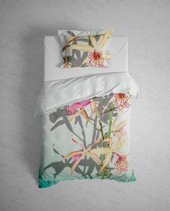 Heckett Lane Housse de couette Katoen Satin Isla - vert menthe 140x200 / 220cm