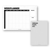 Set 05 | Stationery set | Weekplanner A4 | Notitieblok A5 | Gezinsplanner | Familieplanner | MOODZ design