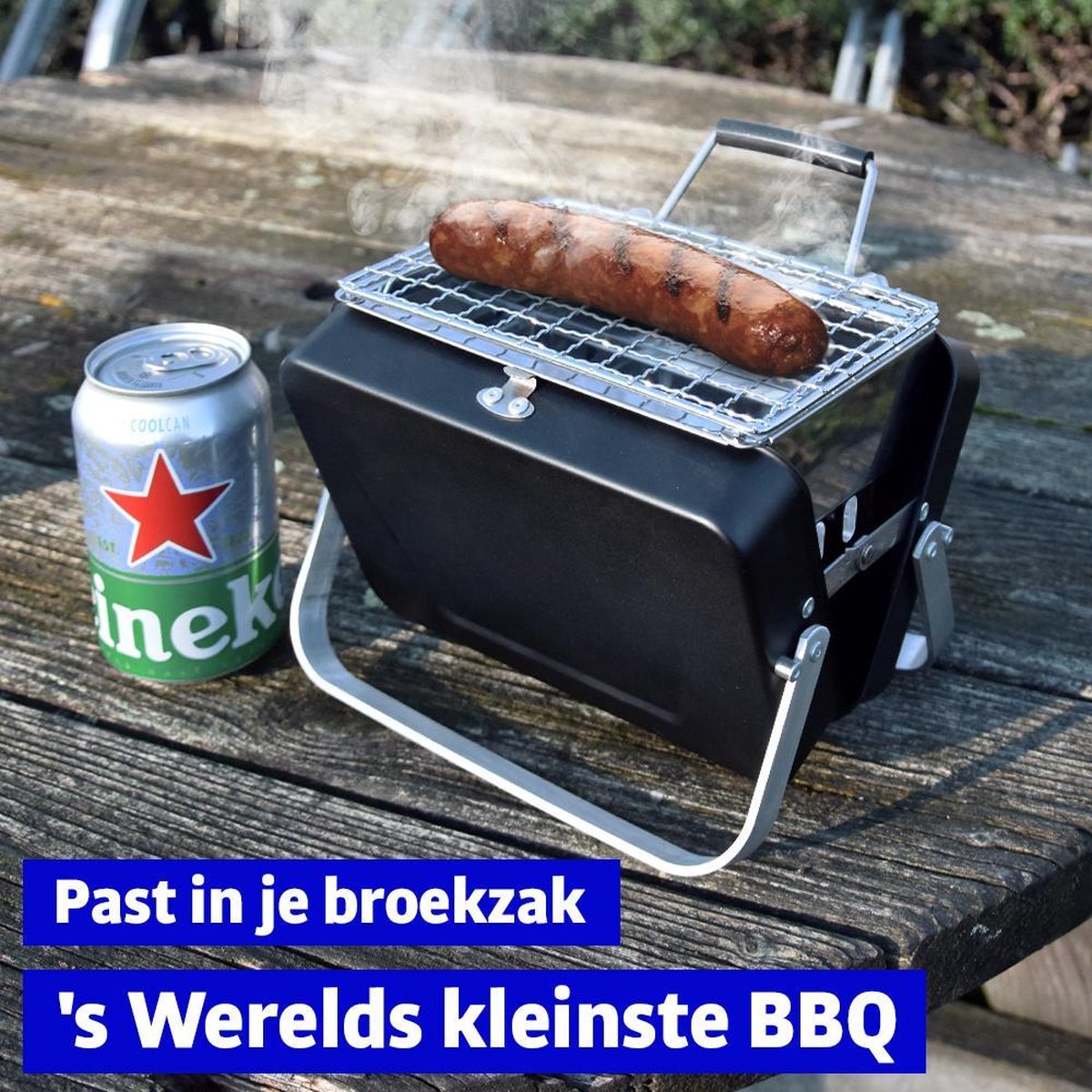 Mikamax - Mini barbecue portable - Le plus petit barbecue du monde - Se  range dans... | bol